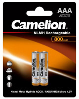 Аккумулятор AAA/R03 NI-MN 800мА.ч BP-2 (блист.2шт) Camelion 3674