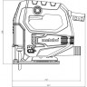Лобзик STEB 65 Quick 450Вт 600-3100/м мтн коробка Metabo 601030000