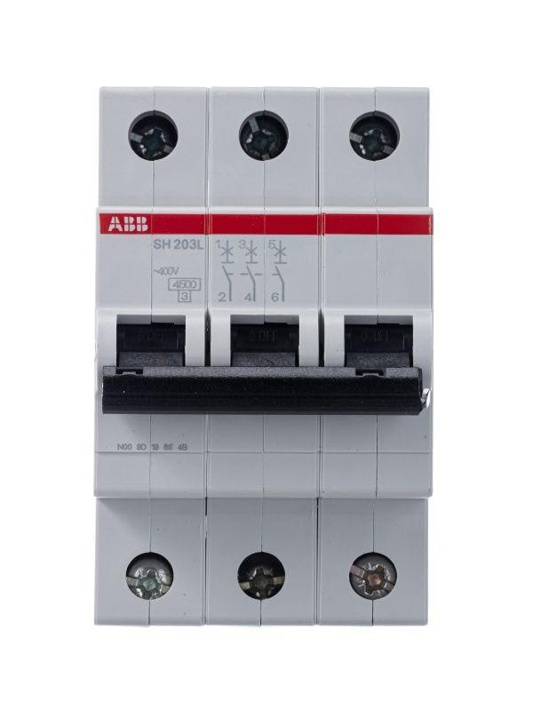 Выключатель автоматический модульный 3п C 40А 4.5кА SH203L C40 ABB 2CDS243001R0404