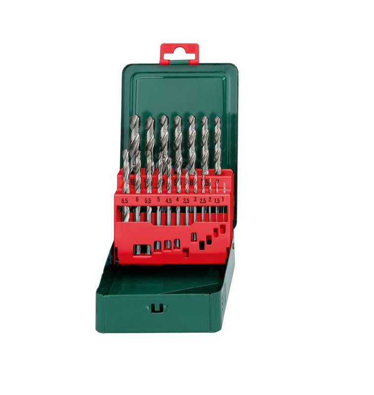Набор сверл HSS-G 1-10мм в метал. коробке (19 предметов) Metabo 627153000
