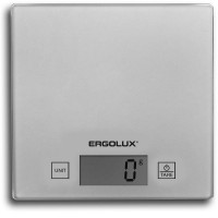 Весы кухонные ELX-SK01-С03 до 5кг 150х150мм сер. Ergolux 13429