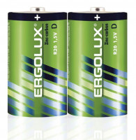 Элемент питания солевой R20 SR2 R20SR2 1.5В (уп.2шт.) Ergolux 12442