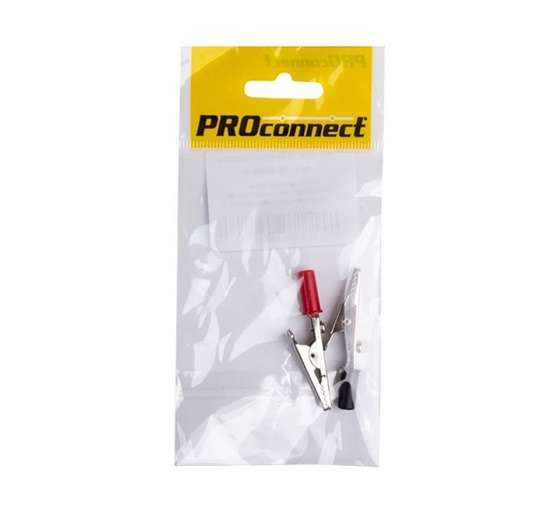 Зажим "крокодил" 15А 53мм (пакет Боб) (уп.2шт) PROCONNECT 16-0009-9
